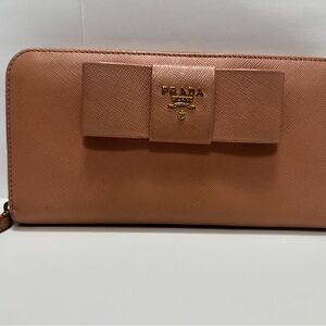 Prada Long Wallet with bow.